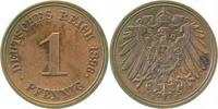  1 Pf   01096E~1.8b 1 Pfennig  1896E vz +  etw. fleckig J 010 20,00 EUR Differenzbesteuert nach §25a UstG zzgl. Versand