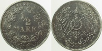     01617G~2.0b 0.5 Mark  1917G vz geschwärzt J 016 15,50 EUR Differenzbesteuert nach §25a UstG zzgl. Versand