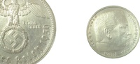 d 5 RM 36739G~2.2b 5 Reichsmark  Hdb 39G vz- Jsz: doppelt !!! J 367
