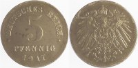 d 5 Pf P29717J2.2 5 Pfennig  1917J D5 !!! J 297