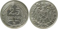 d 01811G~2.0 25 Pfennig 1911G vz J 018