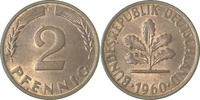 d 1.2 2 Pf 38160F~1.2 2 Pfennig  1960F bfr J 381