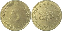  5 Pf   38250J~1.0a 5 Pfennig  1950J stgl Erstabschlag (EA)! ! J 382 16,00 EUR Differenzbesteuert nach §25a UstG zzgl. Versand