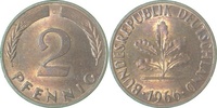  2 Pf   38166G~1.0b 2 Pfennig  1966G stgl l. Patina J 381 9,00 EUR Differenzbesteuert nach §25a UstG zzgl. Versand