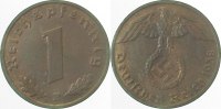 d 2.0 1 Pf 36138E~2.0 1 Pfennig 1938E vz J 361