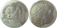 d 00573G~4.0 20Pfennig 1873G s Belegstück J 005
