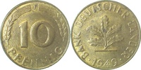     37849J~1.5 10 Pfennig  1949J vz/stgl J 378 23,00 EUR Differenzbesteuert nach §25a UstG zzgl. Versand