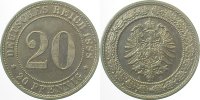 d 00688D~1.5a 20Pfennig 1888D f.prfr VS: Schrift komplett stark doppelt !!! J 006
