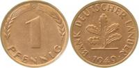  1 Pf   37649G~1.1b 1 Pfennig  1949G bfr/stgl zaponiert J 376 45,00 EUR Differenzbesteuert nach §25a UstG zzgl. Versand