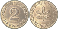 d 1.0 2 Pf 38162D~1.0 2 Pfennig  1962D stgl J 381