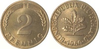  2 Pf   38160F~1.0a 2 Pfennig  1960F stgl Erstabschlag (EA)! !! J 381 20,00 EUR Differenzbesteuert nach §25a UstG zzgl. Versand