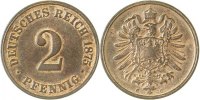 d 2.2 2 Pf 00275C~2.2 2 Pfennig 1875C vz- J 002
