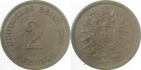 d 2.5 2 Pf 00276A~2.5 2 Pfennig 1876A ss/vz J 002