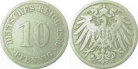 d 01396F~3.5 10 Pfennig 1896F s/ss J 013