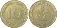     38368G~1.5 10 Pfennig  1968G f.bfr J 383 5,00 EUR Differenzbesteuert nach §25a UstG zzgl. Versand