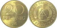     1511b86A~1.1 20Pfennig  DDR 1986A bfr/stgl/matt J1511b 10,00 EUR Differenzbesteuert nach §25a UstG zzgl. Versand