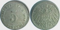 d 0 5 Pf P01299A3.0 5 Pfennig  1899A D10 ss J 012