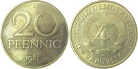     1511b81A~1.0a 20Pfennig  DDR 1981A spgl. J1511b 15,50 EUR Differenzbesteuert nach §25a UstG zzgl. Versand