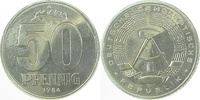 d  151284A~1.0a 50 Pfennig  DDR 1984A spgl. J1512