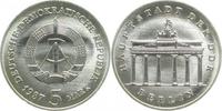     153687A~1.0 5 Mark  Brandenb. Tor 1987A stgl J1536 18,00 EUR Differenzbesteuert nach §25a UstG zzgl. Versand