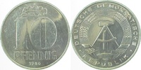     151080A~1.0a 10 Pfennig  DDR 1980A spgl. J1510 13,00 EUR Differenzbesteuert nach §25a UstG zzgl. Versand