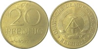     1511b87A~1.0 20Pfennig  DDR 1987A stgl./matt J1511b 22,00 EUR Differenzbesteuert nach §25a UstG zzgl. Versand