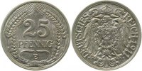 d 01811E~2.0 25 Pfennig 1911E vz J 018