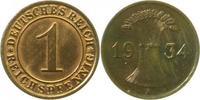 d 1 Pf 31334A~1.1a 1 Pfennig  1934A prfr/stgl EA !!! J 313