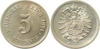  1.1 5 Pf   00374E~1.1 5 Pfennig  1874E prfr/stgl J 003 155,00 EUR Differenzbesteuert nach §25a UstG zzgl. Versand