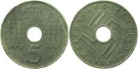 d 5 Pf JN61841A~1.3-GG 5 Pfennig  1941A f.prfr. nicht gereinigt Original !! extrem selten J 618