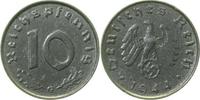 d  37144G~1.5b 10 Pfennig  1944G vz/stgl minimale Löcherchen J 371