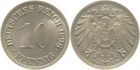 d 01398G~1.1 10 Pfennig 1898G prfr/stgl !! J 013