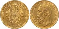     18676G~1.5-GG 10 Mark   Friedrich I von Baden 1876G vz/stgl !!! J 186 625,00 EUR Differenzbesteuert nach §25a UstG zzgl. Versand