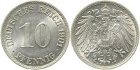 d 013n01J~1.1b 10 Pfennig 1901J prfr/stgl 2 min. Druckstellen J 013