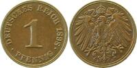 d 1 Pf 01098J~1.3-H 1 Pfennig  1898J f.prfr/f.stgl !!! J 010