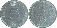 d 2.5 5 Pf 37042E~2.5 5 Pfennig 1942E ss/vz J 370