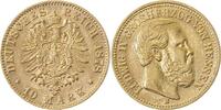  10 Mark   21978H~2.0-GG   Ludwi.IV Hessen 1878H VZ  RR 219 995,00 EUR Differenzbesteuert nach §25a UstG zzgl. Versand