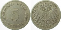 d 3.0 5 Pf 01292F~3.0 5 Pfennig 1892F ss J 012