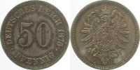 d 00776A~1.1b 50 Pfennig 1876A pfr/st herrl. Patina J 007