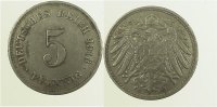 d 2.5 5 Pf 012n13G~2.5 5 Pfennig 1913G ss/vz J 012