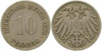 d 01396G~3.2 10 Pfennig 1896G ss- J 013