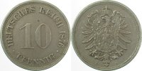 d 00476D~2.5 10 Pfennig 1876D ss/vz J 004