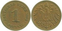 d 2.5 1 Pf 01092G~2.5 1 Pfennig 1892G ss/vz J 010