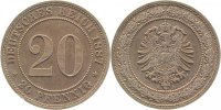 d 00687A~1.0b 20Pfennig 1887A stgl min. Rf. J 006
