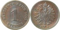 d 1.5 1 Pf 00185G~1.5 1 Pfennig 1885G vz/st J 001