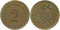 d 1.5 2 Pf 01110D~1.5 2 Pfennig 1910D vz/st!! J 011