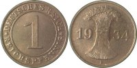 d 0.9 1 Pf 31334E~0.9 1 Pfennig 1934E stgl/fein !!! RRR J 313