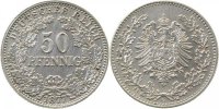 d 00877G~2.0b 50 Pfennig 1877G vz min.Kratz. J 008