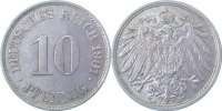 d 013n01J~2.2 10 Pfennig 1901J vz- J 013