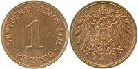 d 1 Pf 010n01A~1.1b 1 Pfennig 1901A prfr/st Licht.Prägung !!! J 010